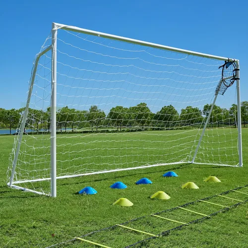 Porterías de fútbol para patio trasero, portería de fútbol de 12x6 pies, grande 10x6.5 pies, 8x6 pies, 6x4 pies, porterías de fútbol para jóvenes,