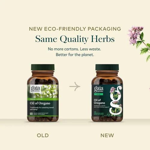 Miniatura 7 de 120 Fitocápsulas líquidas de aceite de orégano Gaia Herbs, GH-99625, 1, 1