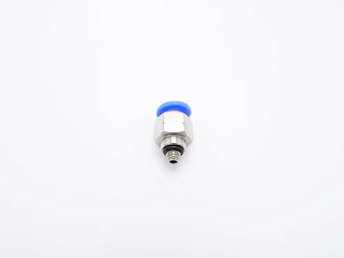 Miniatura 4 de Accesorio de conexión de empuje 5/32" Tubo OD x 10-32 UNF rosca macho, Conectores neumáticos de aire y agua de empuje rápido rectos para macho