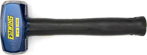 Estwing Martillo de trineo de cara dura de 4 libras, mango indestructible de 12 pulgadas, cabeza de acero bloqueada, agarre de goma vulcanizada para