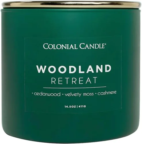 Miniatura 12 de Colonial Candle Winter Woods - Vela perfumada en frasco, colección Pop of Color, 3 mechas, verde, 14.5 onzas, hasta 60 horas de combustión