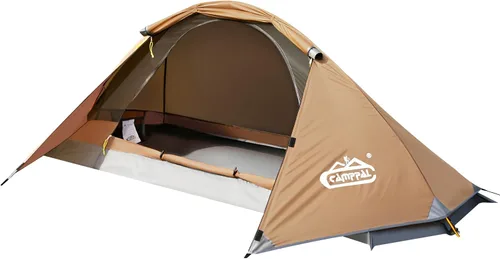 Miniatura 10 de camppal Tienda de campaña para 1 persona para acampar, senderismo, caza de montaña, tiendas de mochilero, resistencia a las 4 estaciones a prueba
