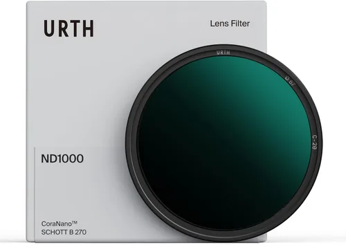 Urth Filtro de lente de cámara ND1000 (10 Stop) de 2.441 in (Plus+) - Filtro de exposición de lente de cámara de densidad neutra ultra delgado de 20