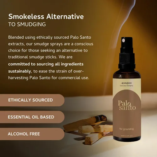 Miniatura 4 de Spray Smudge de Palo Santo para Protección y Limpieza de Energía (0.33 Onzas) - Alternativa Limpia, Sin Humo y No Tóxica al Incienso y Sahumerios