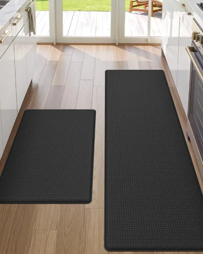 Miniatura 37 de DEXI Alfombrillas de Cocina Acolchadas Anti Fatiga, 17x59, Alfombra de Pasillo para Estar de Pie Impermeable, Espuma Viscoelástica Cómoda Acolchada