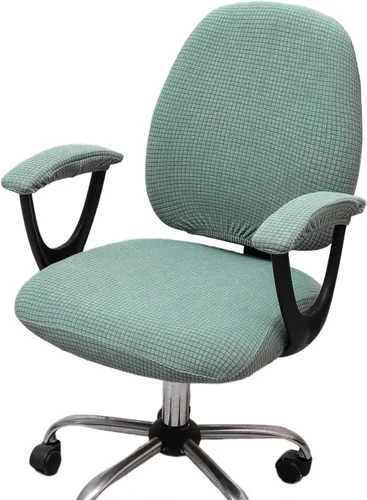 Miniatura 22 de Melaluxe Funda para silla de oficina con fundas para reposabrazos, funda elástica universal para silla de escritorio, fundas para silla