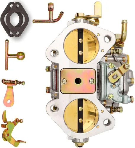 Miniatura 7 de NENKUTEN Carburador de 2 barriles para 45 DCOE Weber de 1.772 in de tiro lateral doble estrangulador Carb se adapta a Datsun 240/260/280Z MGB Toyota