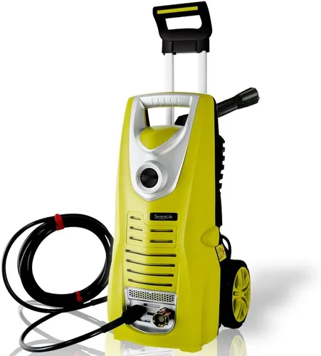 Serenelife Lavadora a presión eléctrica, potentes ruedas giratorias de 14.5 amperios y 1800 PSI, lavado de energía para automóvil, rociador,