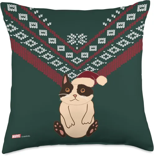 Miniatura 5 de Marvel Hawkeye Cat Holiday - Almohada de suéter para gato, 16.0 x 16.0 in, multicolor