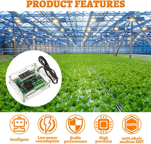 Miniatura 5 de W1209 12V DC Controlador de Temperatura Digital Tablero Micro Termostato Digital -58.0-230.0 °F Interruptor electrónico de control de temperatura