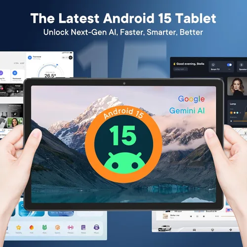 Miniatura 5 de HAOVM Tablet Android 15 de 8 pulgadas, tableta desbloqueada con SIM 4G, CPU Octa-Core 2.0GHz, 12 GB+64 GB, TF expandible, pantalla IPS, WiFi 5G