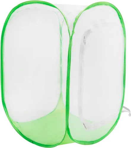 Miniatura 3 de EATAKWARD Recinto de malla para plantas, 15.7 x 15.7 x 2 pulgadas, jaula plegable de malla para cría, cubierta de plantas de tienda de cultivo
