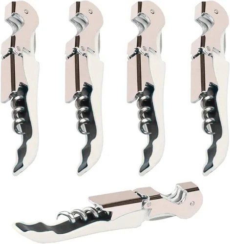 Miniatura 6 de Juego Profesional de Sacacorchos para Camareros, Llave de Vino de Acero Inoxidable Resistente con Bisagras para Camareros de Restaurantes