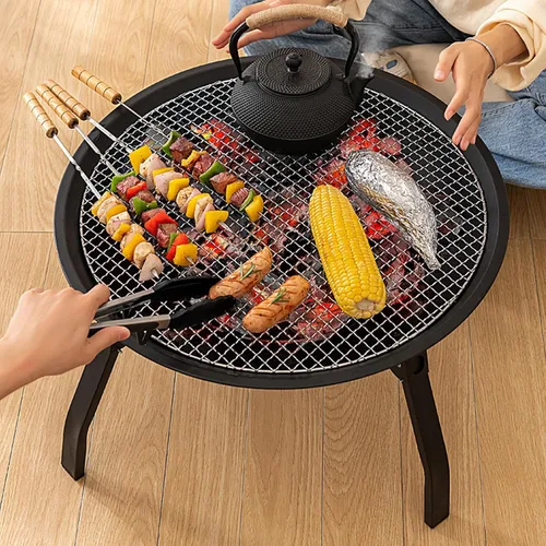 Miniatura 5 de Estufa de campamento plegable portátil compacta pozo al aire libre eficiente durabilidad de quema de madera para mochileros picnic estufa