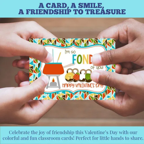 Miniatura 6 de AmandaCreation - Tarjetas para el día de San Valentín con chispas de chocolate con chispas de chocolate para regalar a amigos y compañeros de clase