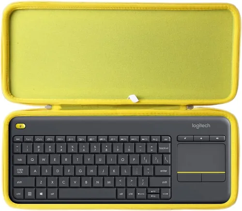Miniatura 7 de Funda de viaje rígida Hermitshell EVA para teclado táctil inalámbrico Logitech K400 920-007119 Plus Negro