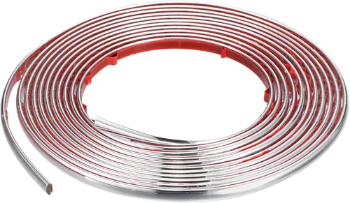 Miniatura 15 de uxcell Moldura flexible autoadhesiva, marco metálico de 8 pies x 0.31 pulgadas, para despegar y pegar, moldura de metal de PVC para pared