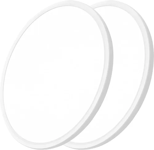Miniatura 8 de Lámpara de techo LED empotrada grande de 24 pulgadas, 50W, 5480LM, 3000K/4000K/6000K CCT seleccionable, luminaria de techo de panel plano redondo