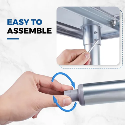 Miniatura 4 de Profeeshaw mesa de trabajo, de uso comercial, de acero inoxidable NSF con protector contra salpicaduras y estante inferior, para cocina, restaurante