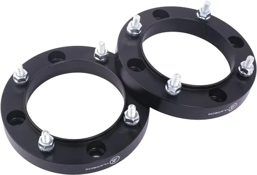 Miniatura 6 de Espaciadores de rueda ATV centrados en el cubo forjados negros 4x156 de 1 pulgada con pernos de 3/8"-24 Compatibles con Polaris Kawasaki de 4 lugs