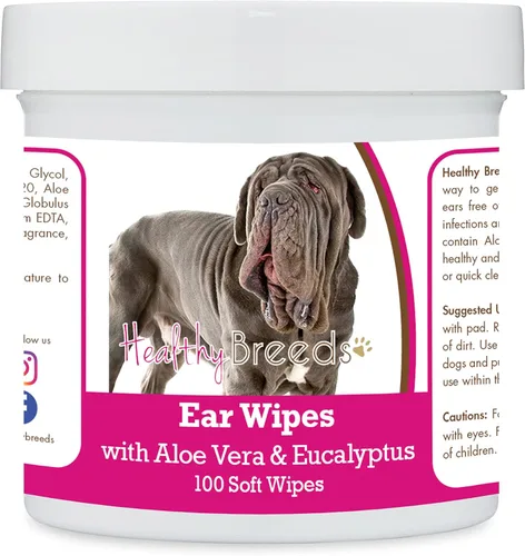 Miniatura 48 de Healthy Breeds Pastor alemán, silla de montar, toallitas de limpieza de oídos con aloe y eucalipto para perros, 100