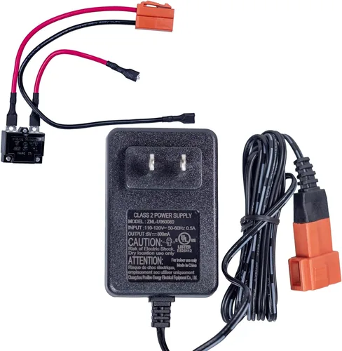 Miniatura 2 de Cargador de 2 pines de 6 V para niños con arnés de cableado, piezas de repuesto, cargador de batería de 6 voltios para paseo en juguetes, conectores