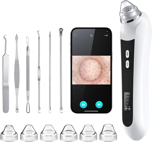 Miniatura 9 de Aspiradora Removedora de Puntos Negros, Aspiradora de Poros con Interfaz USB, Herramienta de Extracción de Puntos Negros con Cámara para Hombres