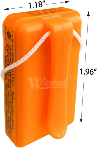 Miniatura 3 de WICKED Luz estroboscópica LED de chaleco salvavidas para supervivencia de emergencia al aire libre; haz de alta intensidad activado por agua