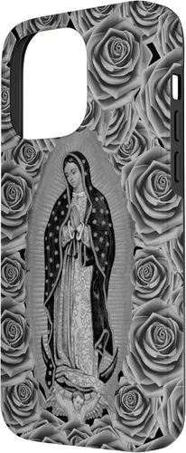 Miniatura 2 de Funda para iPhone 14 Pro Max Our Lady Virgen De Guadalupe Virgen María Floral