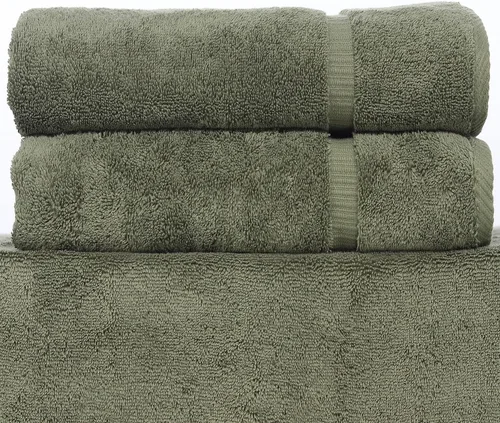 Miniatura 71 de Luxury Hotel & Spa Collection - Toalla ecológica de 100% algodón turco de 27 x 54 pulgadas (27 x 54 onzas), de secado rápido, para baño, borde