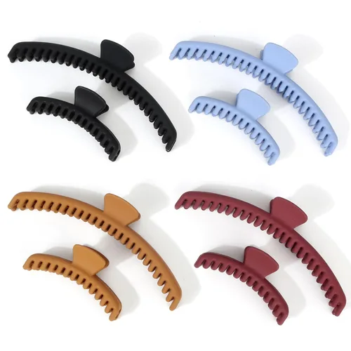Miniatura 30 de Pinzas para el cabello grueso, paquete de 4 pinzas de gelatina extra grandes para mujeres, accesorios para el cabello de 4.75 pulgadas para mujeres