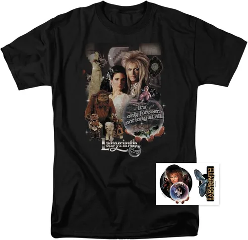 Miniatura 2 de Camiseta y pegatinas del rey David Bowie de la película del laberinto