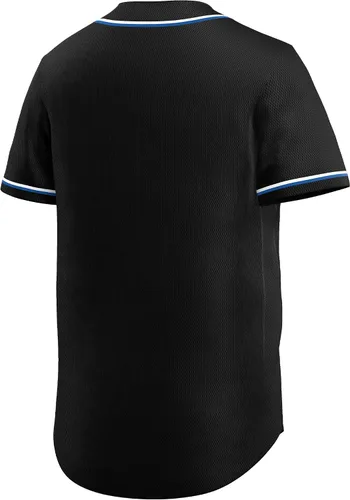 Miniatura 3 de KXK Camiseta de béisbol en blanco para hombre, camisas casuales con botones, manga corta, uniforme deportivo de equipo activo