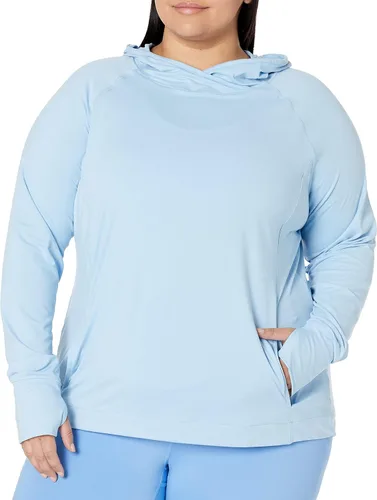 Miniatura 5 de Tienda Essentials Sudadera con capucha para mujer Brushed Tech Stretch Popover (disponible en tallas extragrandes)