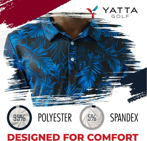 Miniatura 5 de YATTA GOLF - Camiseta polo de golf de alto rendimiento para hombre