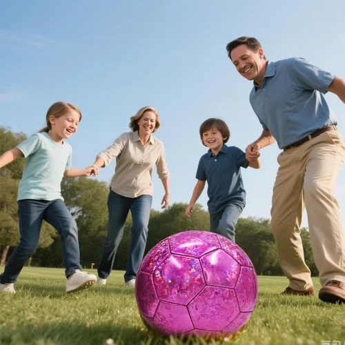 Miniatura 4 de ABAJI Balón de fútbol tamaño 3 4 5 patrón brillante cuero suave práctica entrenamiento regalo de fútbol para niños niñas viene con aguja de bomba