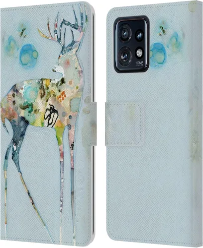Miniatura 20 de Head Case Designs Officially Licensed Wyanne Quiet Creative Animals 2 Leather Book Wallet Case Cover Compatible with Motorola Moto Edge 40 Pro