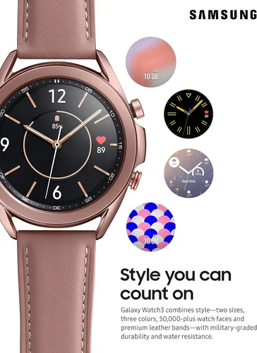 Miniatura 2 de Samsung Reloj inteligente Galaxy Watch 3 (1.614 pulgadas, GPS, Bluetooth, LTE desbloqueado) con monitoreo avanzado de salud, seguimiento de fitness