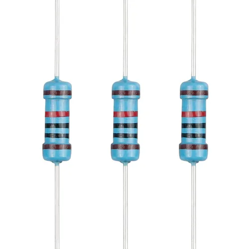 Miniatura 88 de 100 resistencias de 1 ohm 1/2 W (0.5 vatios) ±1% tolerancia de película metálica, resistencia fija de múltiples valores de resistencia opcional