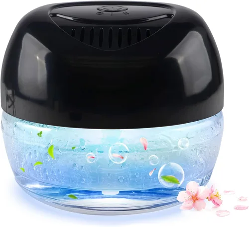 Miniatura 14 de Limpiador de Aire Lavador de Aire, Difusor de Aromas para Aire Fresco para el Hogar, Oficina, Purificador de Aire con Luz Nocturna (Negro)