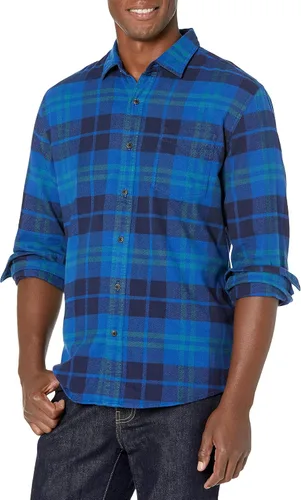 Tienda Essentials Camisa de franela de manga larga para hombre - Colores descontinuados