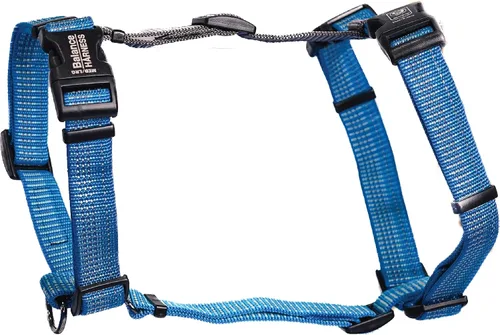 Blue-9 Arnés de balanceo con hebilla reflectante, ajustable sin tirones con costura reflectante 3M, ideal para entrenamiento y obediencia de perros,