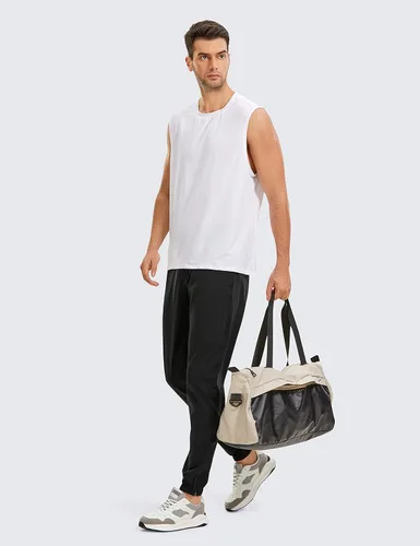 Miniatura 3 de CRZ YOGA Pantalones deportivos de golf elásticos en 4 direcciones con bolsillos de 30 pulgadas para hombre, pantalones de trabajo, gimnasio