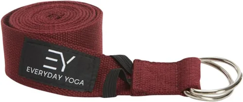 Miniatura 8 de Everyday Yoga Correa con anillo en D de metal, correa elástica duradera para yoga, pilates, flexibilidad y terapia física (6, 8, 10 pies)