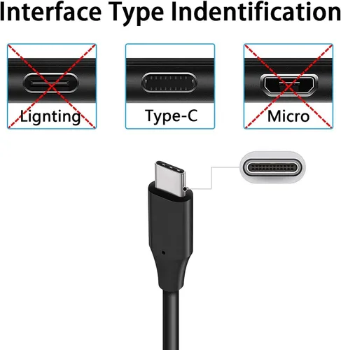 Miniatura 4 de PD - Cable de carga rápida de 10 pies de largo, cable USB-C de alimentación (tipo C a tipo C), sincronización compatible con Samsung Galaxy S21 S22