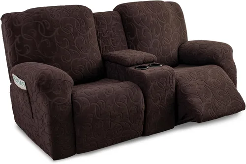 Miniatura 34 de Fundas para Sofá Reclinable Seccional Funda de Sofá para Sofá Reclinable de 3 Asientos, 5 Piezas Funda Elástica para Sofá de 3 Cojines Reclinable