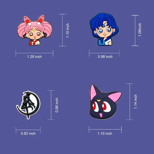 Miniatura 3 de Shiomay 25, 36 dijes de decoración de zapatos para niñas para niños y adolescentes, dijes de anime para zuecos sandalias, pulseras, decoración