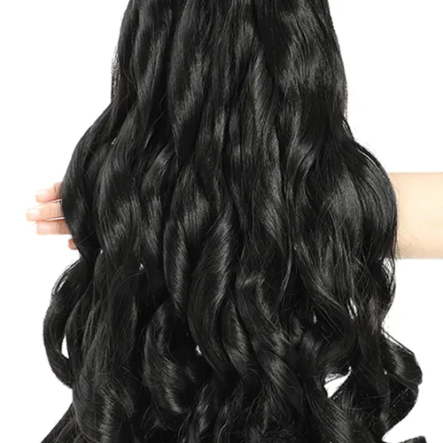 Miniatura 4 de Cabello de trenza rizada francesa de 10 pulgadas, 8 paquetes - Cabello de trenza sintético suelto y ondulado preestirado para mujeres negras