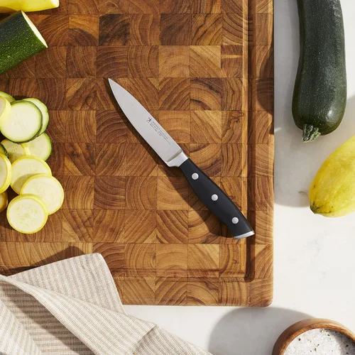 Miniatura 2 de HENCKELS Cuchillo de pelar forjado de 3.5 pulgadas, diseño alemán informado por más de 100 años de maestría, color negro