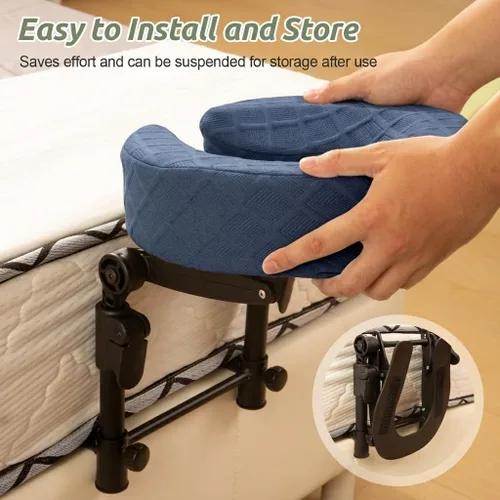 Miniatura 5 de Reposacabezas de masaje para cama, cuna ajustable para masaje facial en casa, kit de mesa de masaje portátil para colchón de dormir, almohada boca